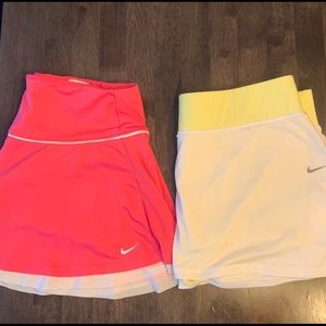 2 Nike Flouncy Tennis Skirts